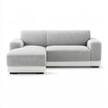Nowoczesna sofa, tapicerowany tkaniną, kolor: jasnoszary